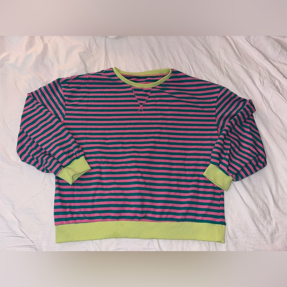 Striped Bold Shirt - Pink and Green